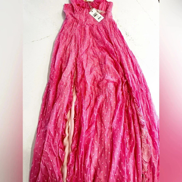 LoveShackFancy Junia Maxi Dress | Hot Pink Cherry | NEW | 2 - Picture 10 of 13